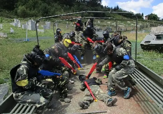 Paintball infantil en Amorebieta cerca de Bilbao