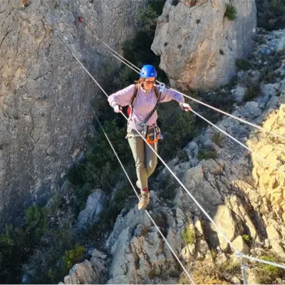 Vía ferrata del Bolón nivel iniciación-medio (K3)