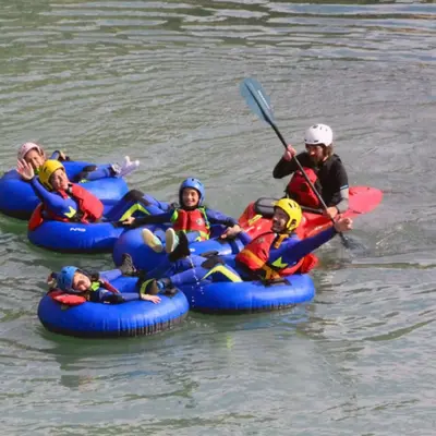 Tubing extremo en el río Gállego desde Murillo de Gállego, Zaragoza