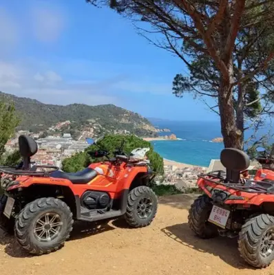 Ruta en Quad al famoso castillo de Tossa de Mar y sus murallas