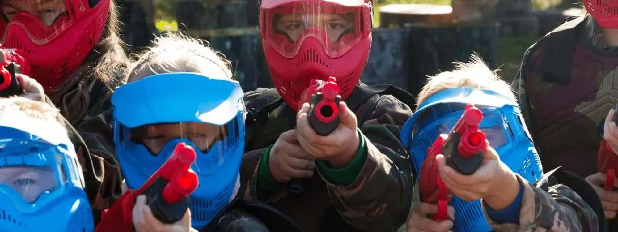 Paintball infantil en Zubieta para niños de 8 a 14 años