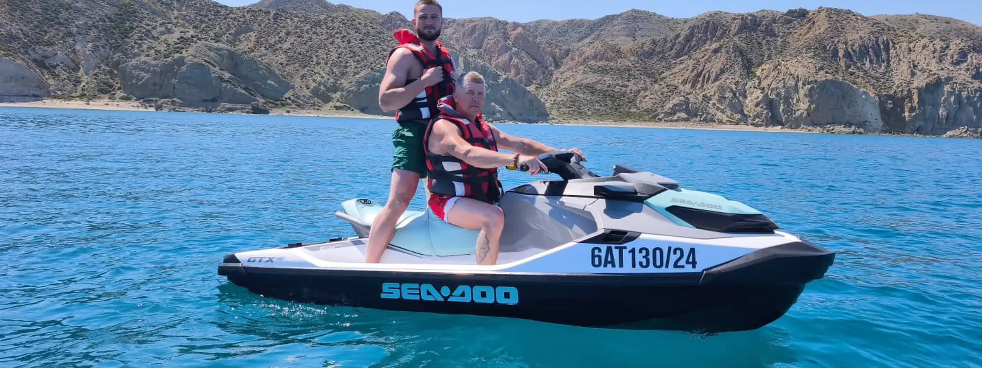 Ruta en moto de agua por las 4 playas desde Aguadulce