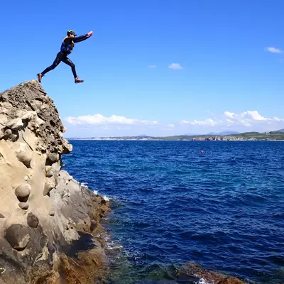 Coasteering en Hondarribia, Guipúzcoa