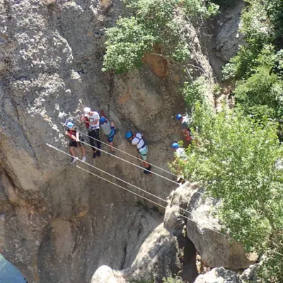 Vía ferrata familiar nivel I desde Murillo de Gállego, Zaragoza
