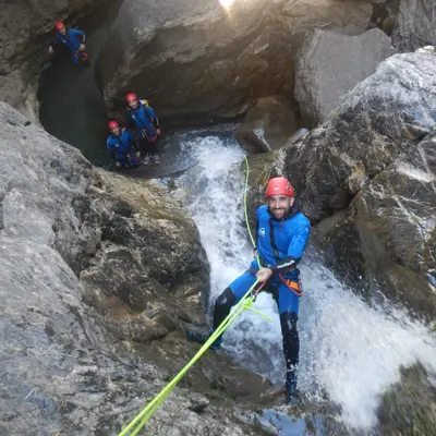 Barranco de Lapazosa de nivel intermedio en el Valle de Bujaruelo
