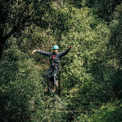 Parque multiaventura en Santa Susanna, Barcelona