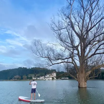 Travesía en Paddlesurf por la ría de Villaviciosa en Asturias