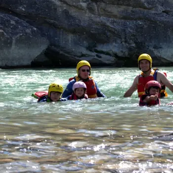 Gymkana acuática en el río Gállego desde Murillo de Gállego, Zaragoza