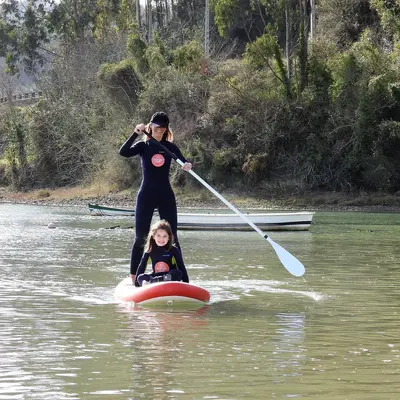 Travesía en Paddlesurf por la ría de Villaviciosa en Asturias