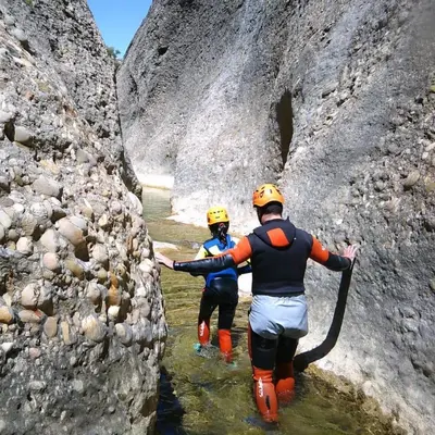 Trekking acuático las Planas desde Castellote, Teruel