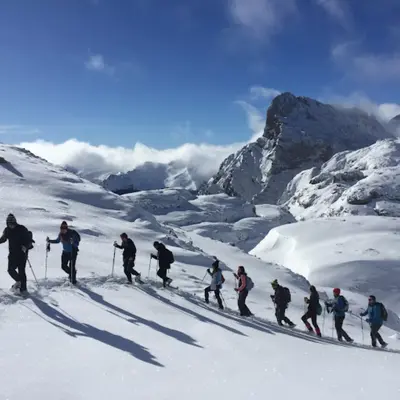 Rutas públicas de raquetas de nieve en Picos de Europa