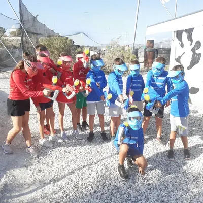 Gelball con bolas de gel ilimitadas y zona de picnic en Alicante