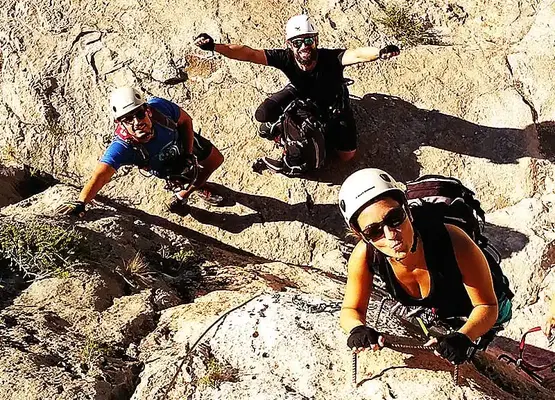 Curso de vía ferrata en Alicante (El Albir)