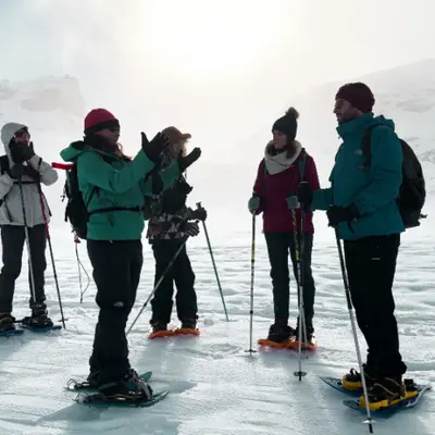 Ruta guiada en raquetas de nieve en Formigal