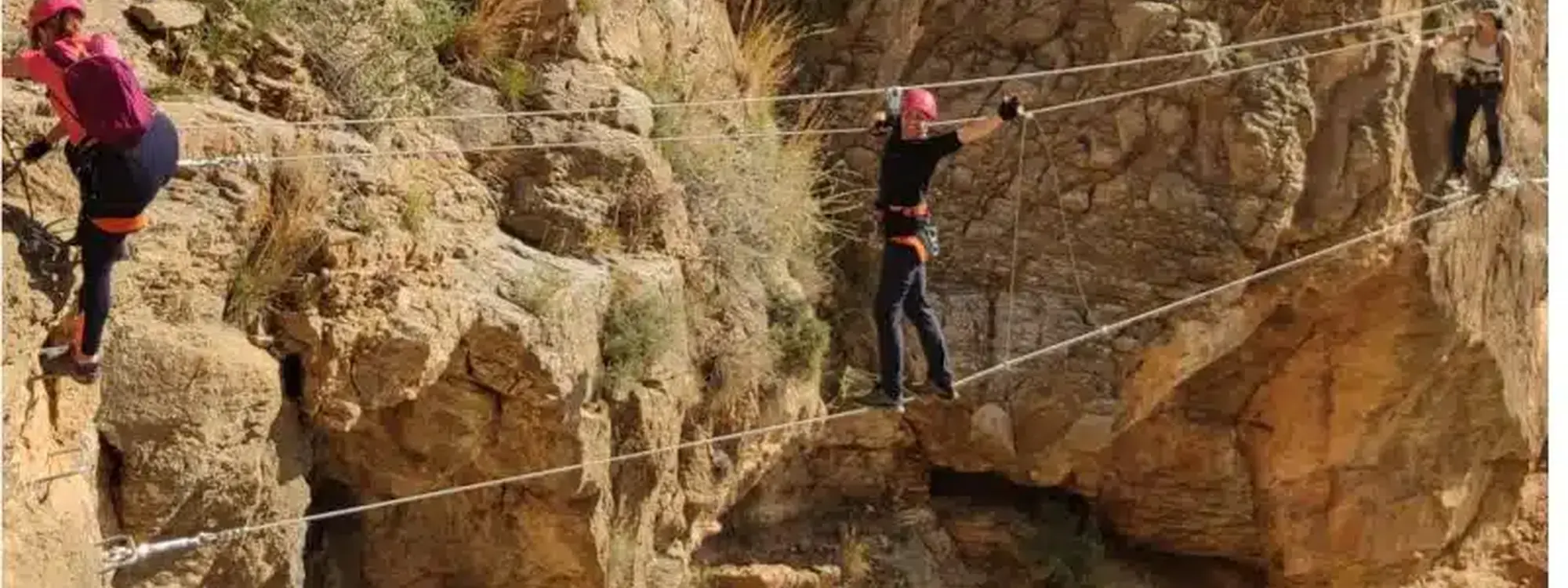Curso de vía ferrata en Alicante (El Albir)