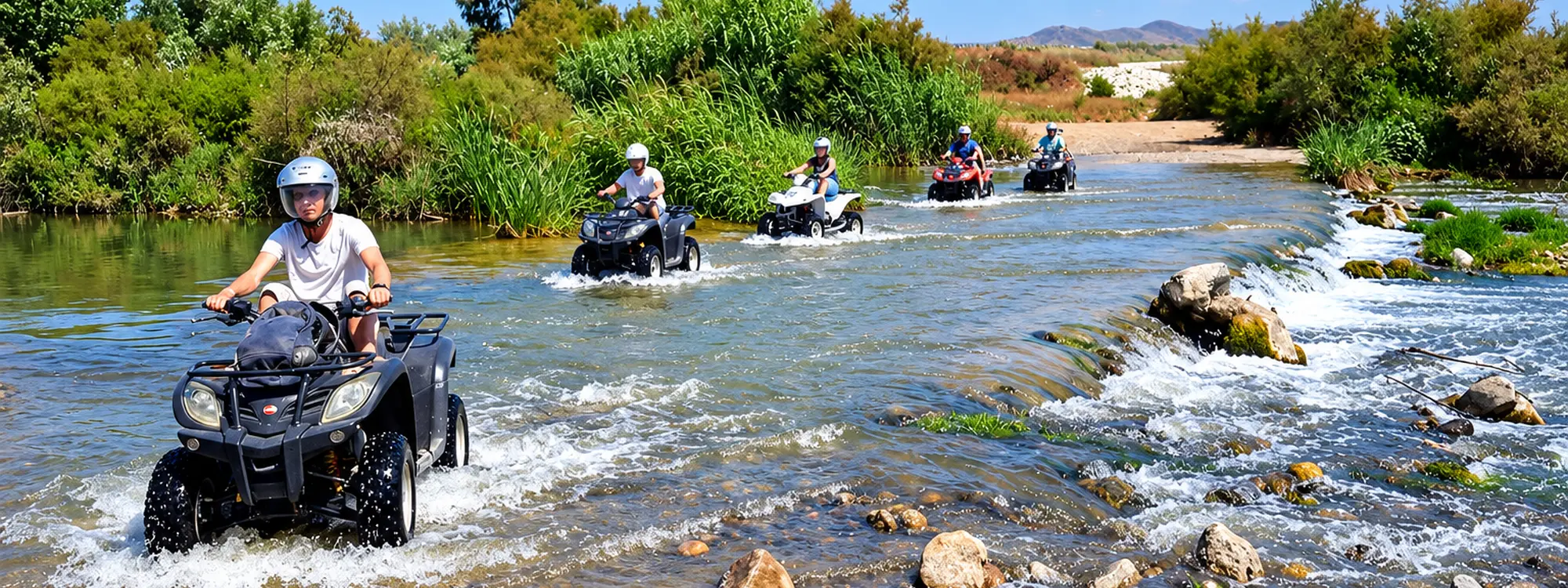 Ruta en quad de 2 horas por el Guadalhorce en Málaga