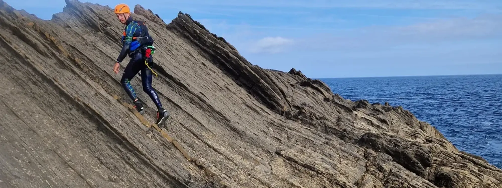 Coasteering por la zona costera de Ribadesella, Asturias