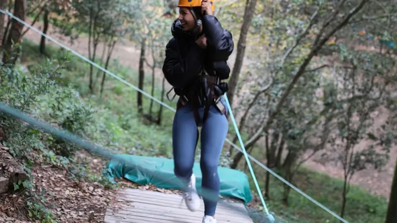 Parque multiaventura en Santa Susanna, Barcelona
