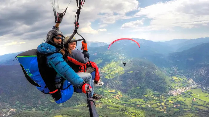 Parapente biplaza de montaña más alto de España en Castejón de Sos