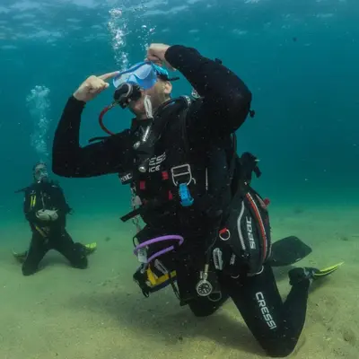 Bautismo de buceo en Barcelona
