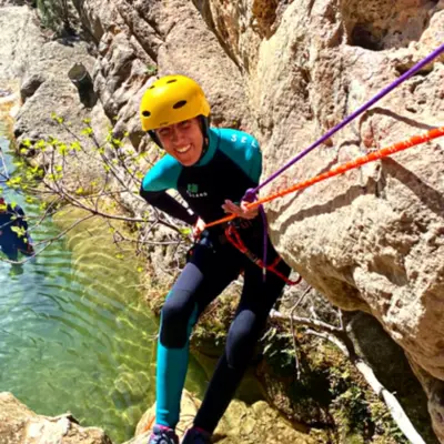 Barranquismo acuático en el Barranco del Centenar desde Montanejos, Castellón