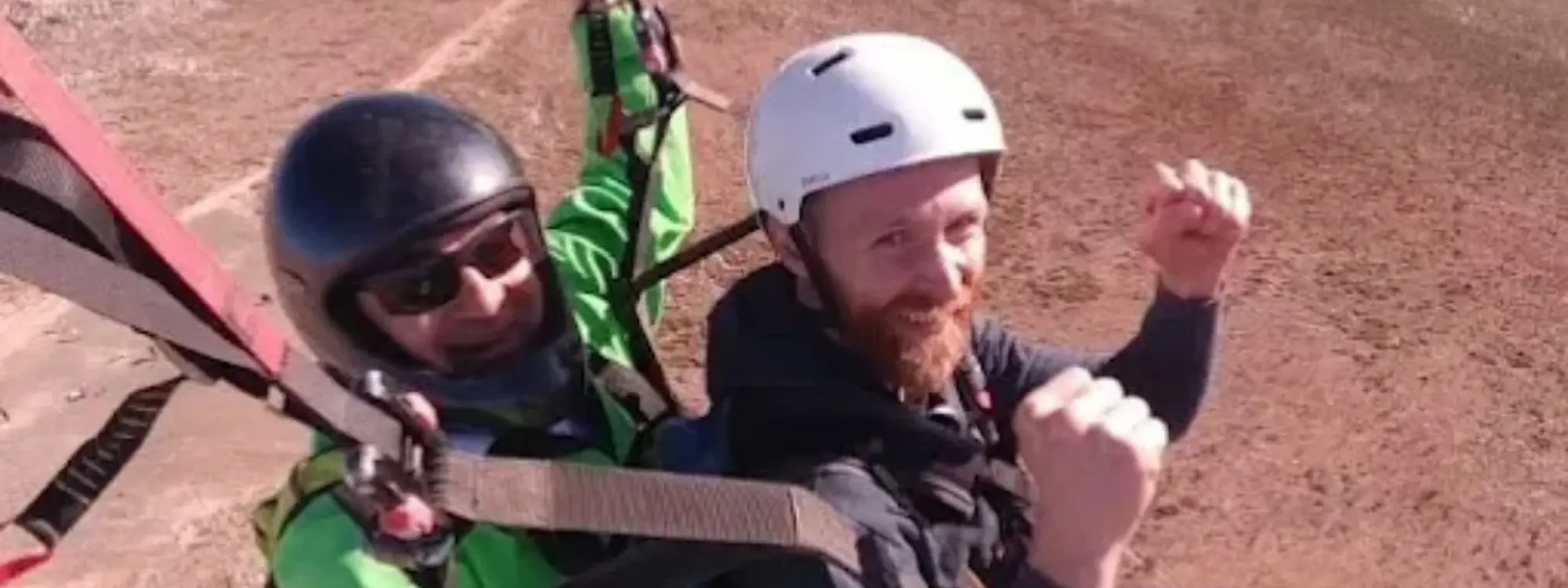 Bautismo de vuelo en parapente biplaza en Teba