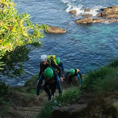 Coasteering en Hondarribia, Guipúzcoa