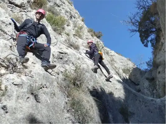 Vía ferrata Les Raboses / Les Rabosses nivel iniciación (K1)