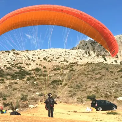 Vuelo en parapente biplaza en Loja, Granada