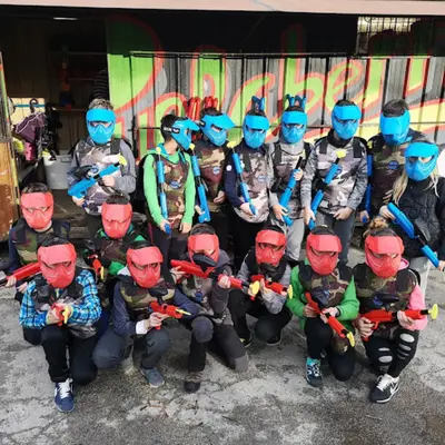 Paintball infantil en Zubieta para niños de 8 a 14 años