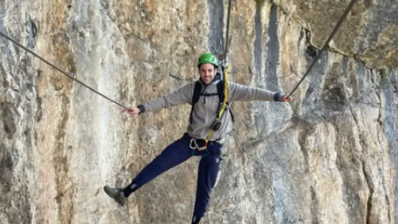 Vía Ferrata de Camaleño en Los Picos de Europa, Cantabria