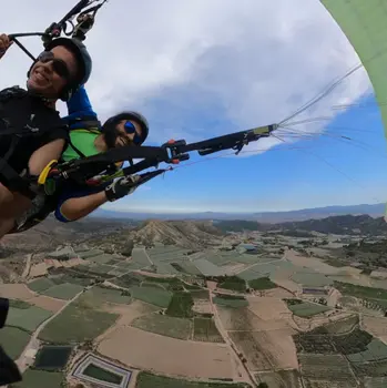 Bautismo de vuelo en parapente biplaza en Sierra Espuña