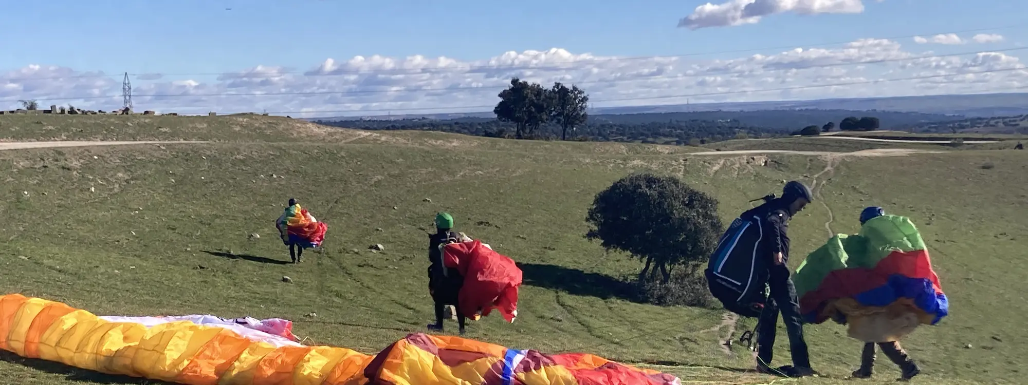 Curso de introducción al parapente en Madrid