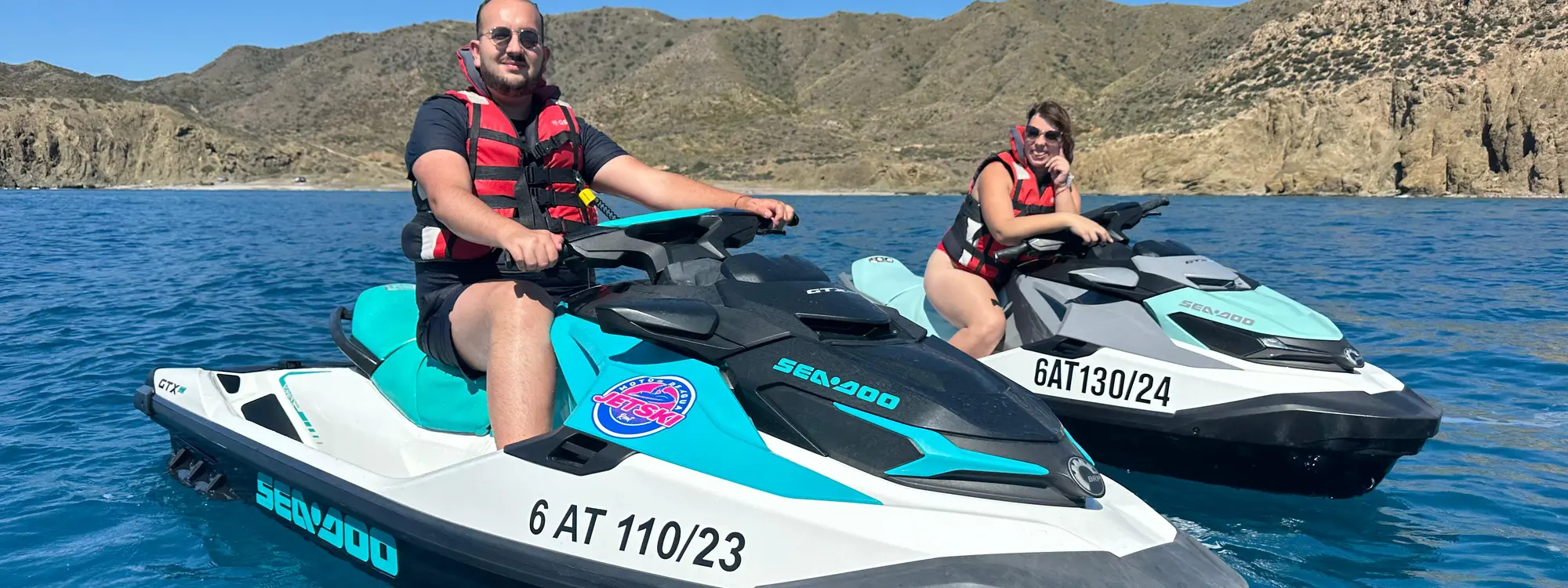 Ruta en moto de agua por las 4 playas desde Aguadulce