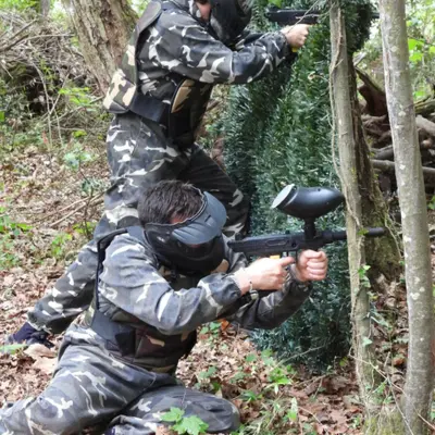 Paintball infantil y adulto en pleno bosque en Villaviciosa, Asturias