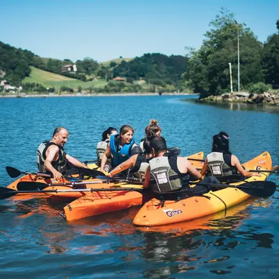 Alquiler de kayak individual y doble en el río Oria desde Orio, Guipúzcoa