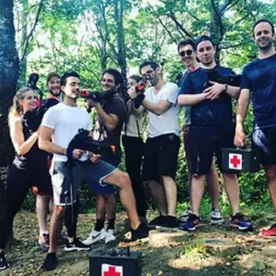 Laser Tag en el parque Akarlanda a 15 minutos de Bilbao, Vizcaya