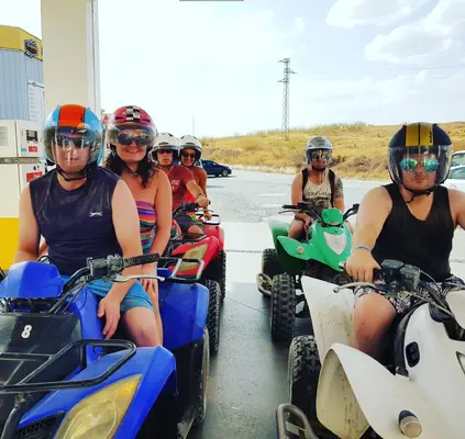 Ruta en quad corta por el río Guadalhorce en Málaga