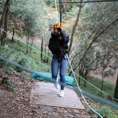 Parque multiaventura en Santa Susanna, Barcelona