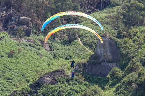 Vuelo en parapente biplaza desde el Pico del Sol en Gijón