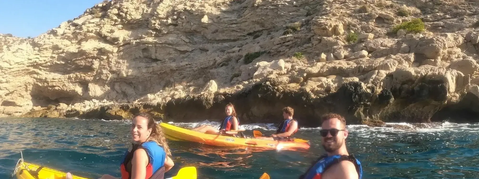 Ruta en kayak por las calas de Villajoyosa desde Playa del Torres