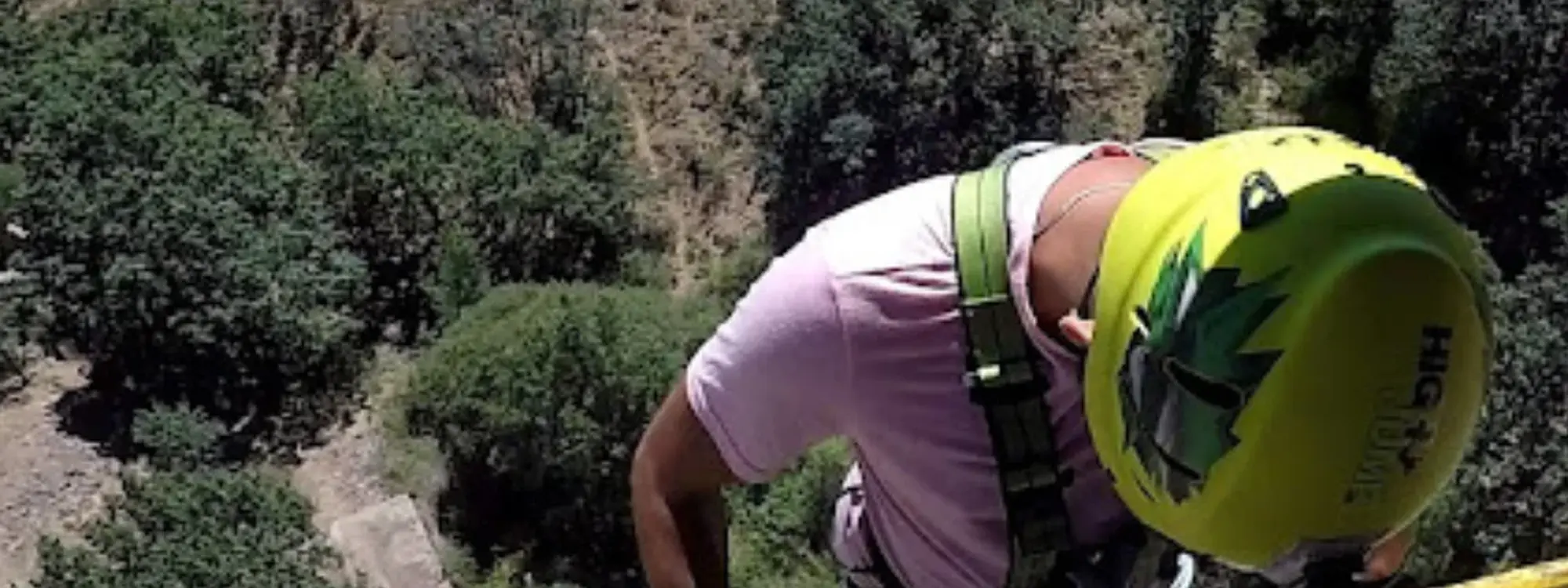 El mayor salto de Puenting (High Jumping) desde el viaducto de Buitrago en Madrid