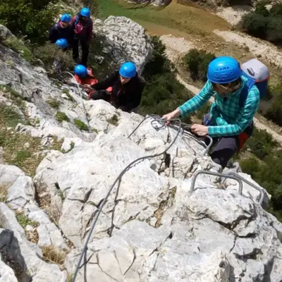 Vía ferrata familiar nivel I desde Murillo de Gállego, Zaragoza