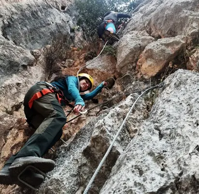 Vía ferrata de Archidona K3 de nivel medio-bajo en la Sierra de Gracia