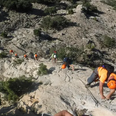 Vía ferrata Peña Palomera desde Torremocha del Jiloca, Teruel