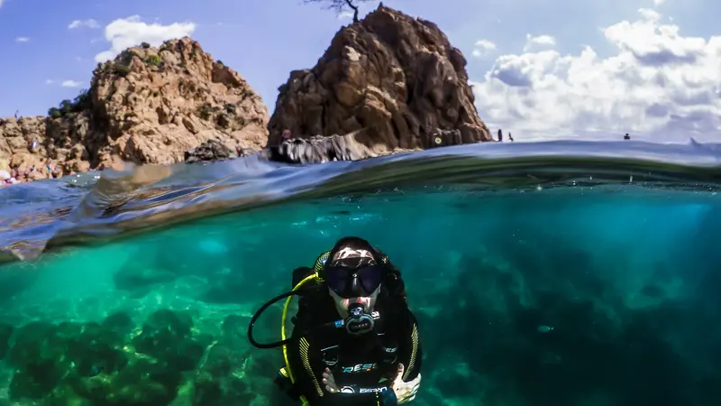 Bautismo de buceo en Tossa de Mar