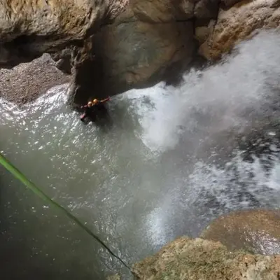 Barranquismo acuático en Pozo de las Palomas desde Utrillas, Teruel