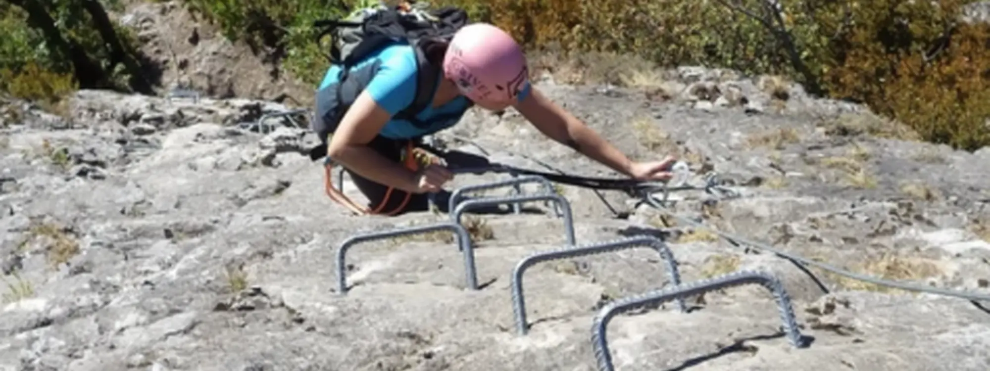 Vía Ferrata Santa Elena de iniciación en el Valle de Tena