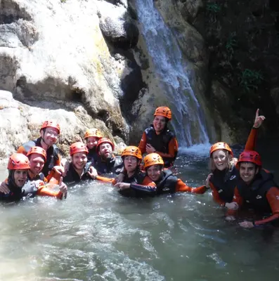 Barranco acuático Amanaderos en Teruel