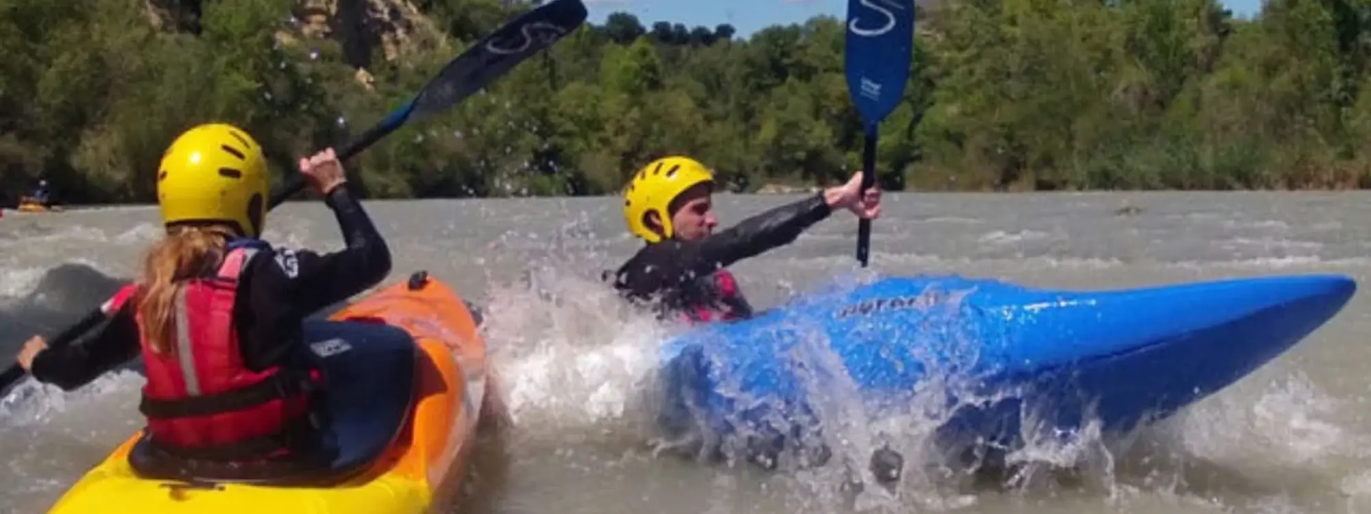 Curso de kayak en aguas bravas avanzado en Murillo de Gállego, Zaragoza